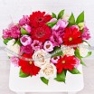 Сладкий звон - коробка с белыми розами и розовыми тюльпанами 3