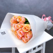 Букет розово-персиковых роз (50см) 3