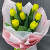 Солнечные блики - букет из желтых тюльпанов 2